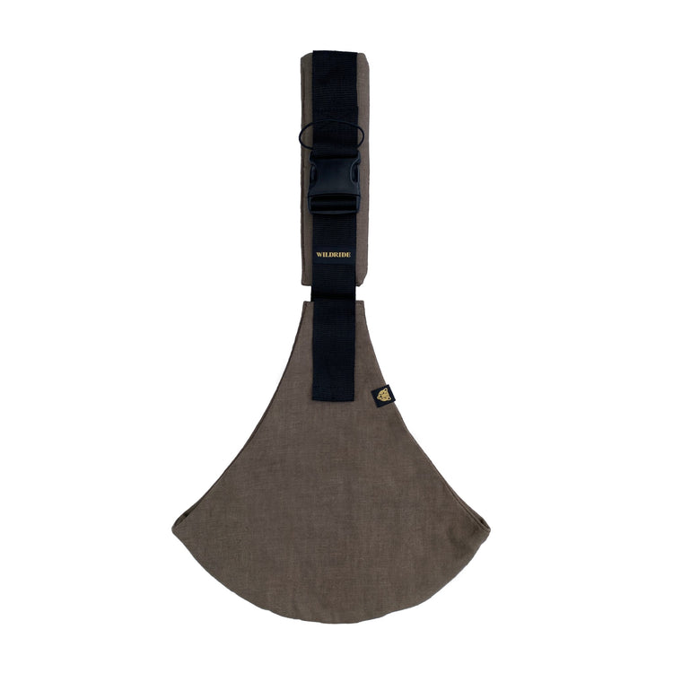 WILDRIDE. Toddler carrrier Brown linen