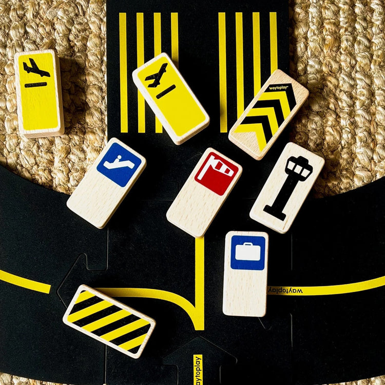 Waytoplay. Road blocks - Airport Signs