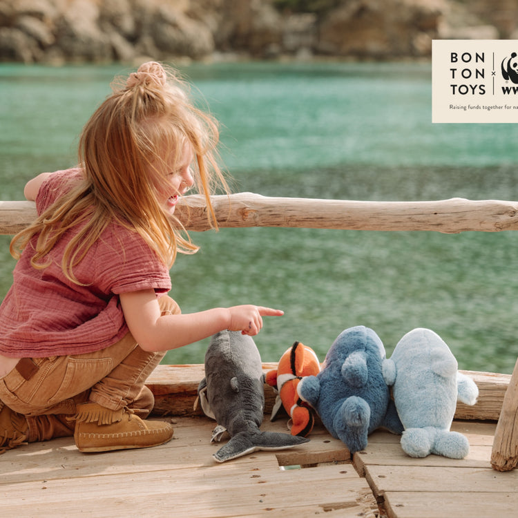 WWF CUB CLUB. ECO Υφασμάτινο δελφίνι Doris 25εκ. (γαλάζιο)