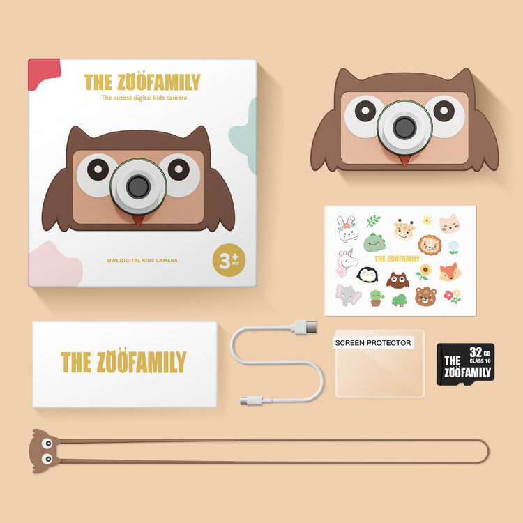 ZOO FAMILY. Ψηφιακή φωτογραφική μηχανή Zoo friends Κουκουβάγια