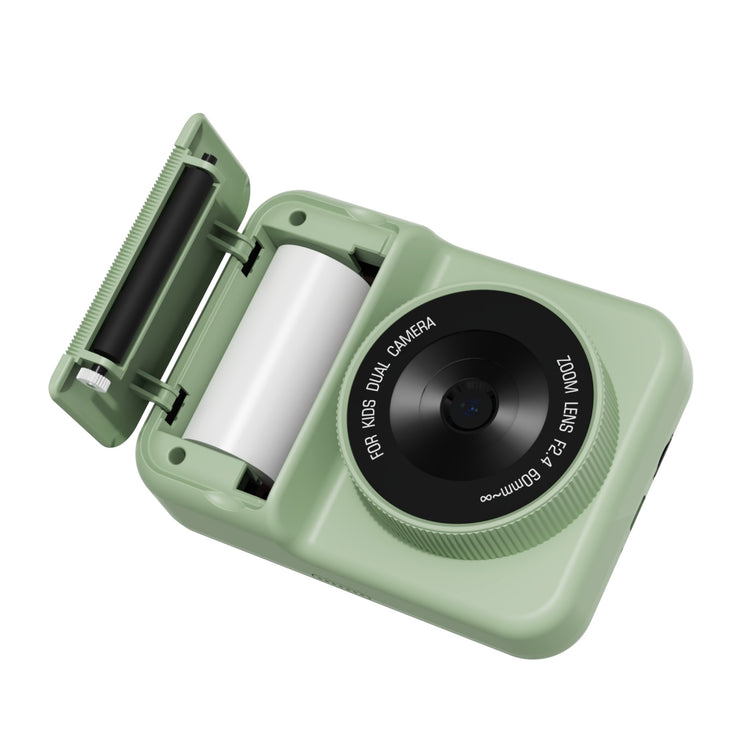 ZOO FAMILY. Zoo print camera Dino green