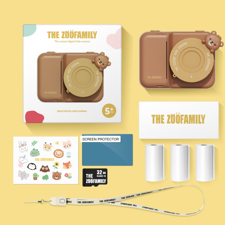 ZOO FAMILY. Zoo print camera Bear