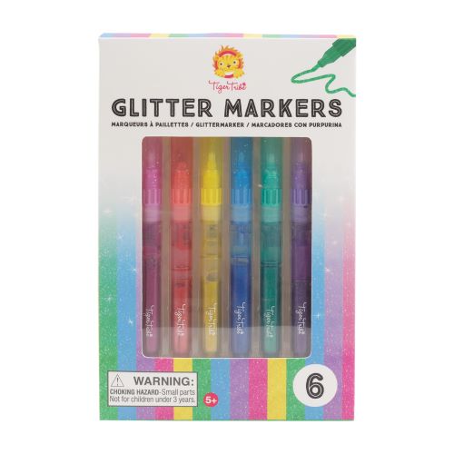 TIGER TRIBE. Σετ μαρκαδόρων Glitter