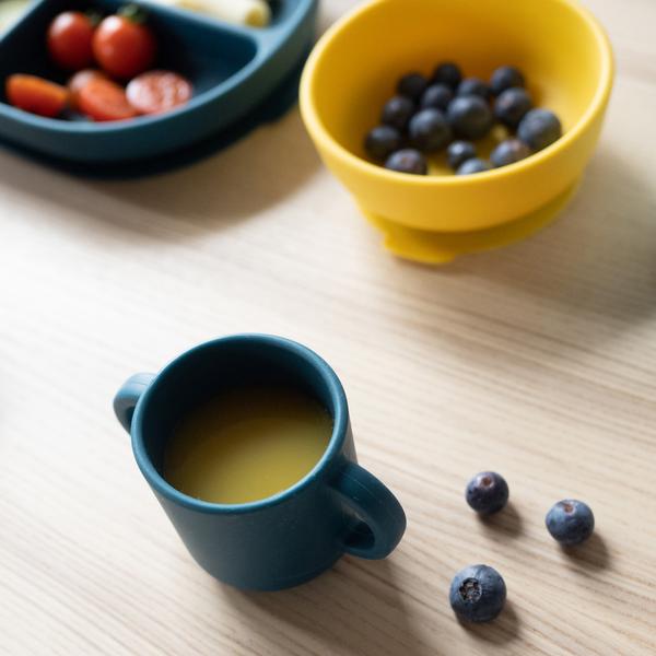 EKOBO. Bambino Silicone Cup with handles - 2 Pack Blue Abyss / Lagoon