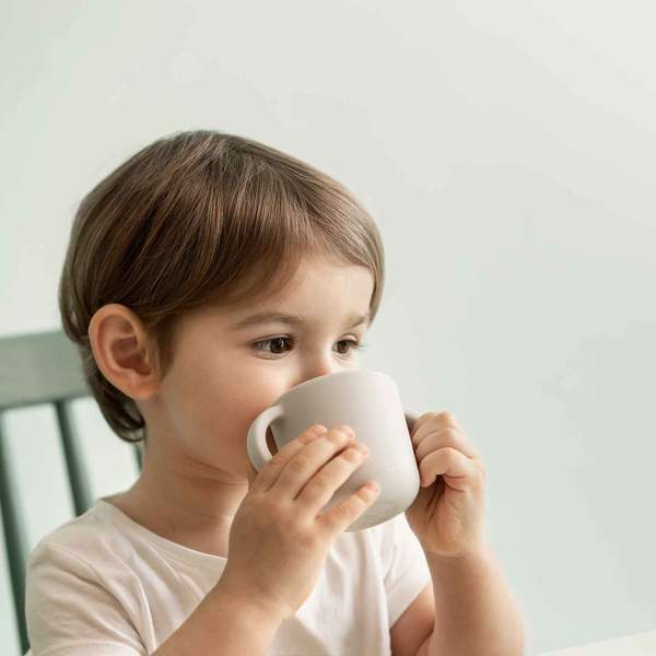 EKOBO. Bambino Silicone Cup with handles - 2 Pack Cloud / Storm