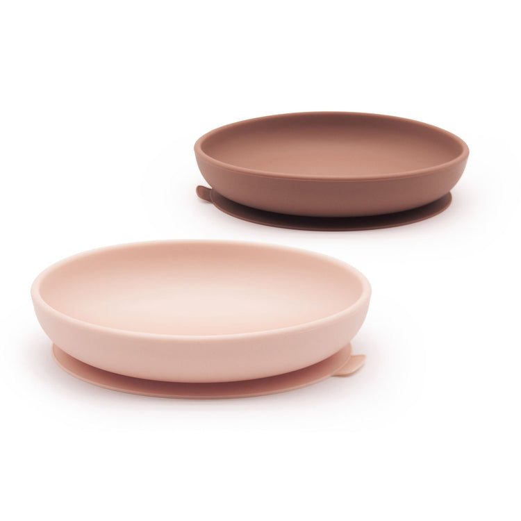 EKOBO. Σετ 2 πιάτα σιλικόνης (ροζ/terracota)