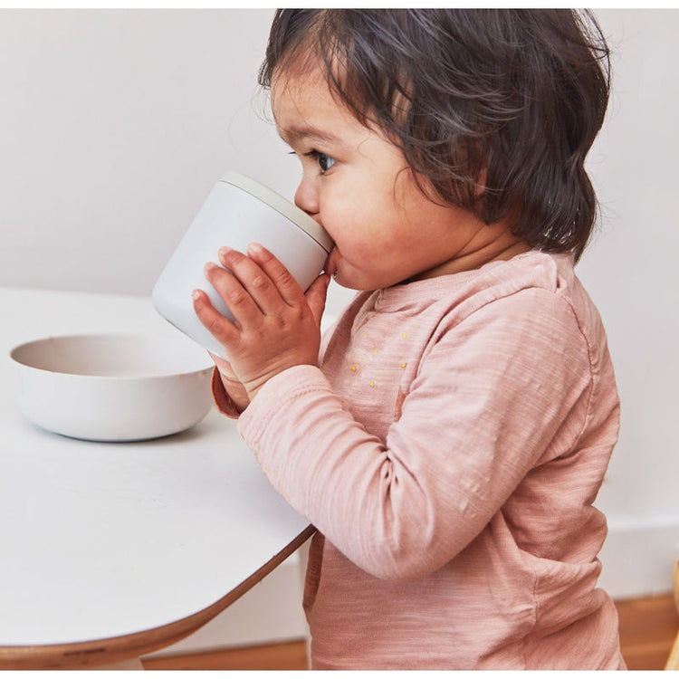 EKOBO. Leakproof Silicone Sippy Cup - Cloud