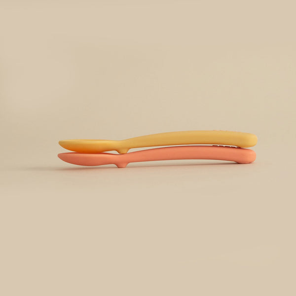 EKOBO. Silicone Spoon Set - Mimosa/Coral