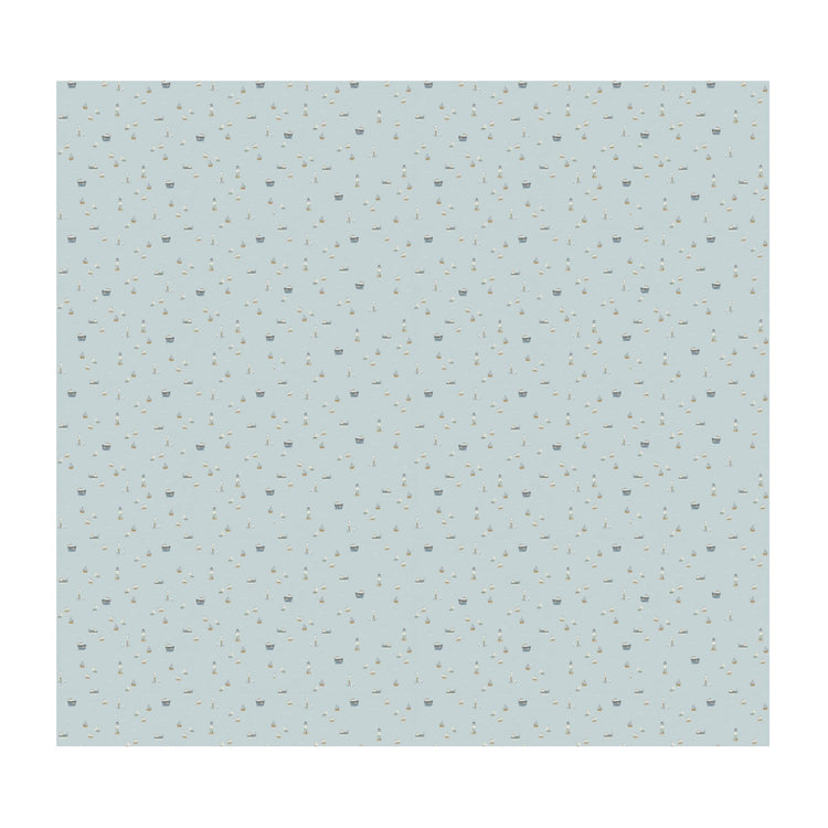 LITTLE DUTCH. Digital non-woven wallpaper Sailors Bay Blue