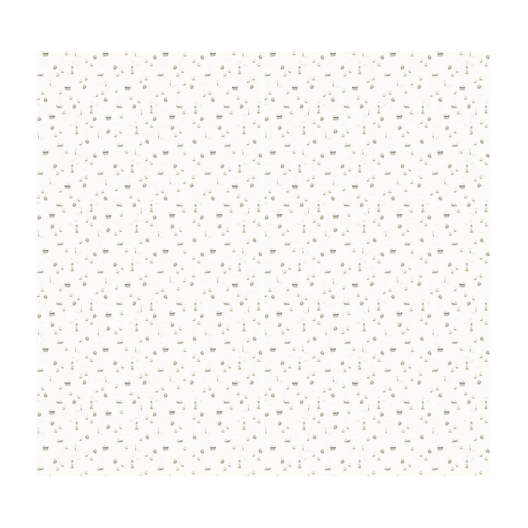 LITTLE DUTCH. Digital non-woven wallpaper Sailors Bay White