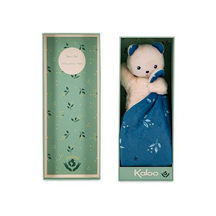 CARRE DOUCEUR. Doudou bear Night-Owl 18cm