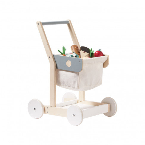 KIDS CONCEPT. Ξύλινο καρότσι για ψώνια
