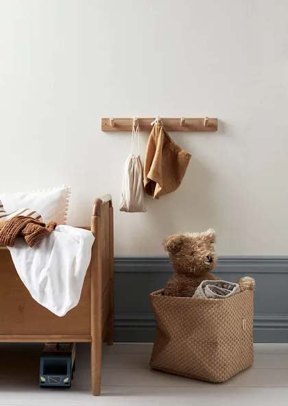 KIDS CONCEPT. Σετ 2 υφασμάτινα καλάθια αποθήκευσης