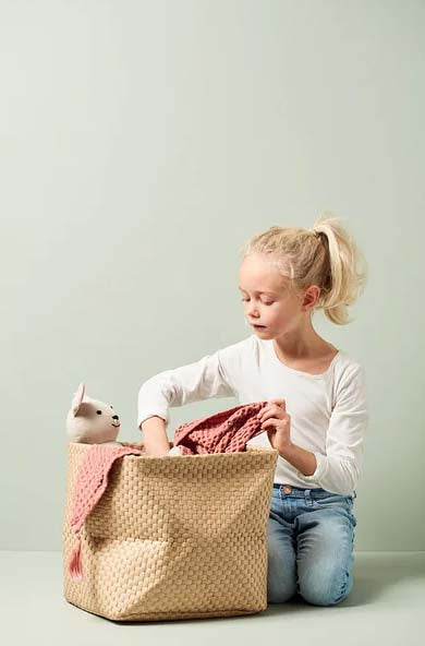 KIDS CONCEPT. Σετ 2 υφασμάτινα καλάθια αποθήκευσης