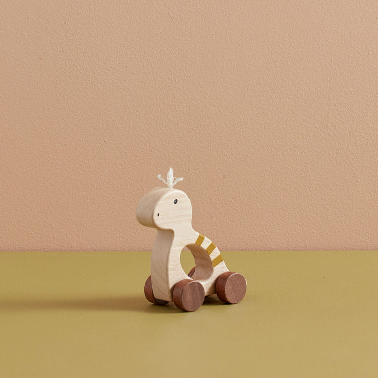 KIDS CONCEPT. Ξύλινη τρεχαλίτσα Δεινόσαυρος (φυσικό)
