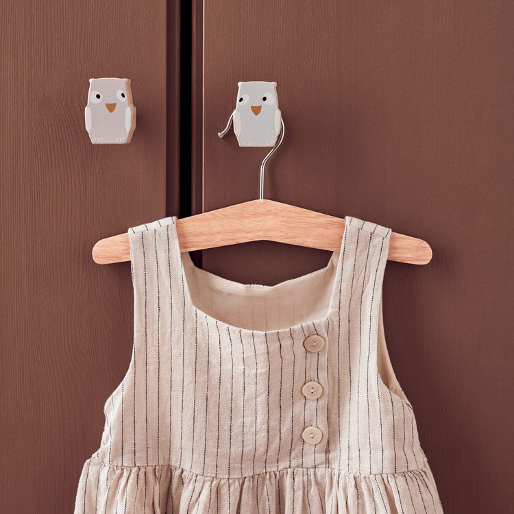 KIDS CONCEPT. Σετ 3 κρεμάστρες τοίχου Κουκουβάγια Edvin
