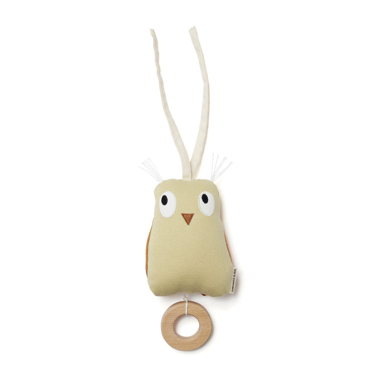 KIDS CONCEPT. Music box owl green EDVIN