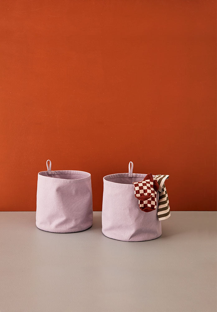 KIDS CONCEPT. Storage textile cylinder 2pcs lilac