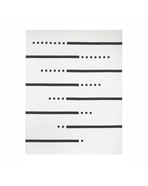 KIDS CONCEPT. Rug grey white 130x160 cm