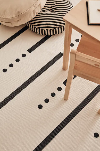 KIDS CONCEPT. Rug grey white 130x160 cm