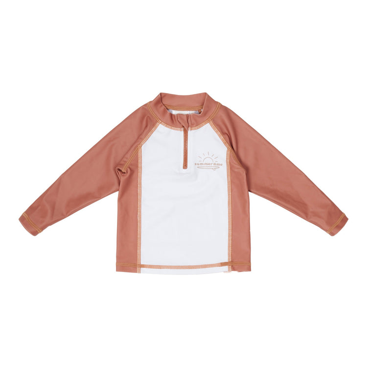 LITTLE DUTCH. Μπλουζάκι μακρυμάνικο με προστασία UV Vintage Sunny Stripes