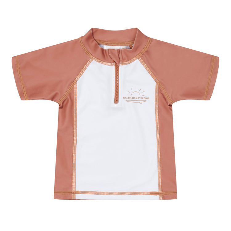 LITTLE DUTCH. Μπλουζάκι κοντομάνικο με προστασία UV Vintage Sunny Stripes