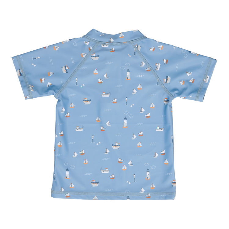 LITTLE DUTCH. Μπλουζάκι κοντομάνικο με προστασία UV Sailors Bay Dark Blue