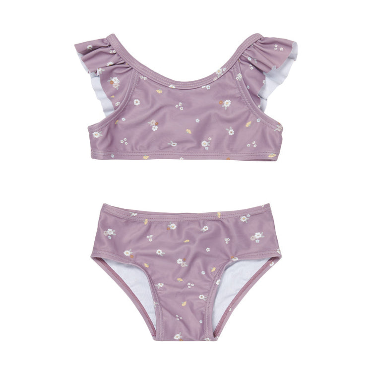 LITTLE DUTCH. Παιδικό σετ μπικίνι με βολάν Mauve Blossom