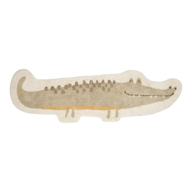 LITTLE DUTCH. Χαλί δωματίου Crocodile shape Green 53x170 εκ