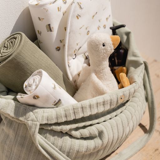 LITTLE DUTCH. Τσάντα μητρότητας Jacquard Terry (πράσινο)