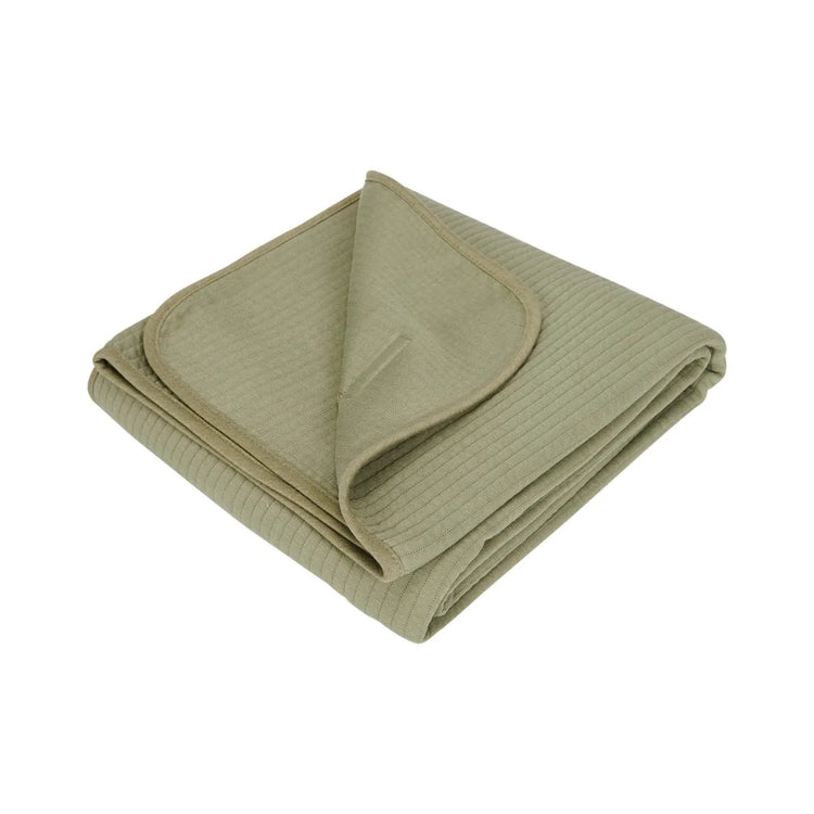 LITTLE DUTCH. Cot summer blanket Pure Olive