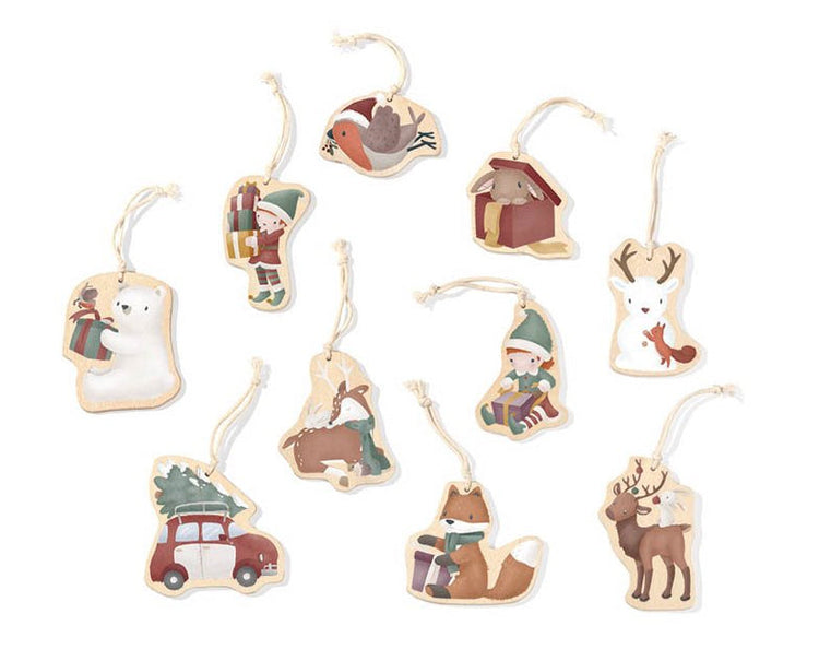 LITTLE DUTCH. Wooden Christmas Ornaments