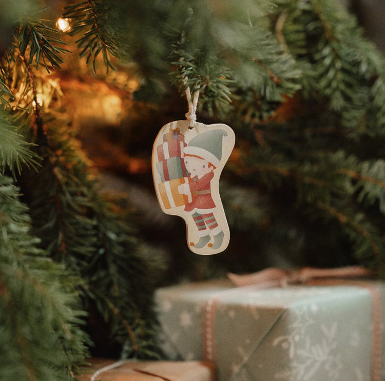 LITTLE DUTCH. Wooden Christmas Ornaments