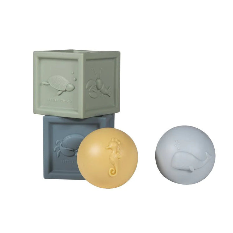 LITTLE DUTCH. Ocean Cubes & Ball set