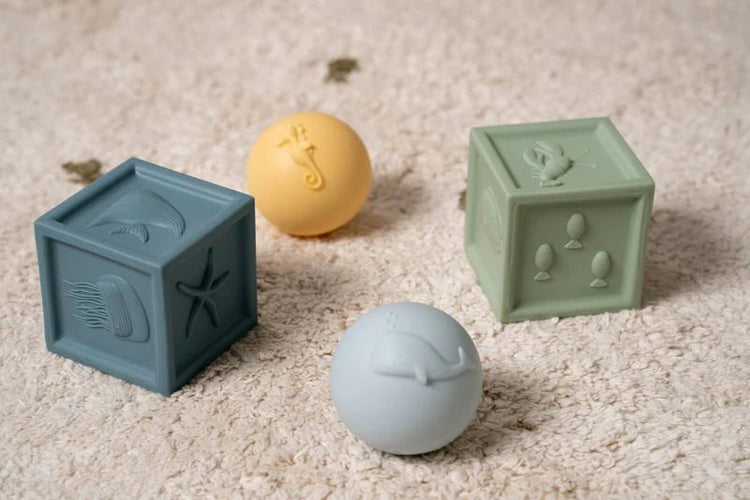 LITTLE DUTCH. Ocean Cubes & Ball set