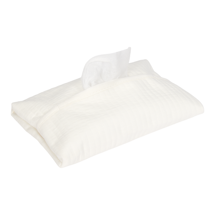 LITTLE DUTCH. Υφασμάτινη θήκη για μωρομάντηλα Pure Soft White