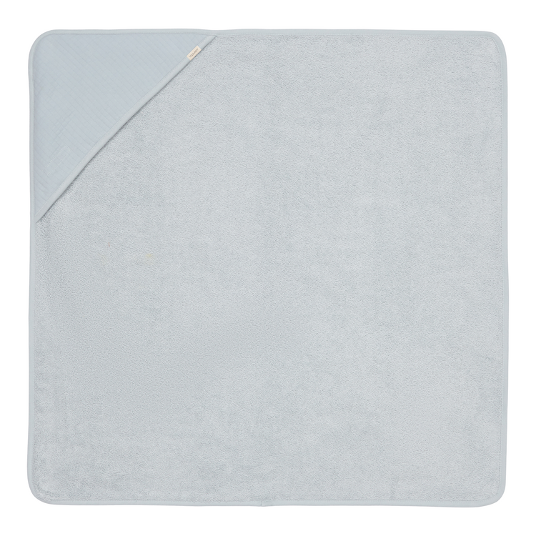 LITTLE DUTCH. Hooded towel Pure Soft Blue 75x75