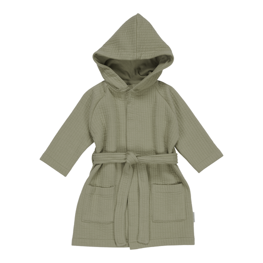 LITTLE DUTCH. Baby bathrobe Pure Olive - 86/92