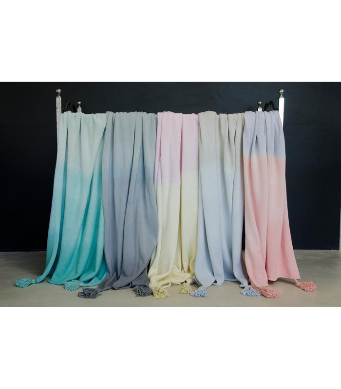 Lorena Canals. Κουβέρτα βρεφική Ombre Blue-Grey 100Χ120
