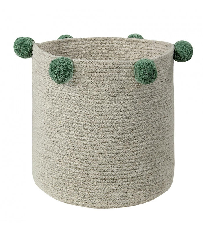 Lorena Canals. Καλάθι αποθήκευσης Bubbly Natural-Green