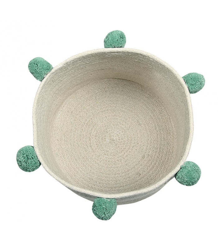 Lorena Canals. Καλάθι αποθήκευσης Bubbly Natural-Green
