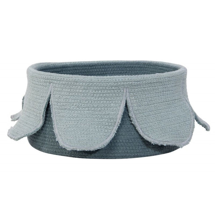 Lorena Canals. Καλάθι αποθήκευσης λουλούδι Petals Vintage Blue - Dark Green 20Χ33Χ33