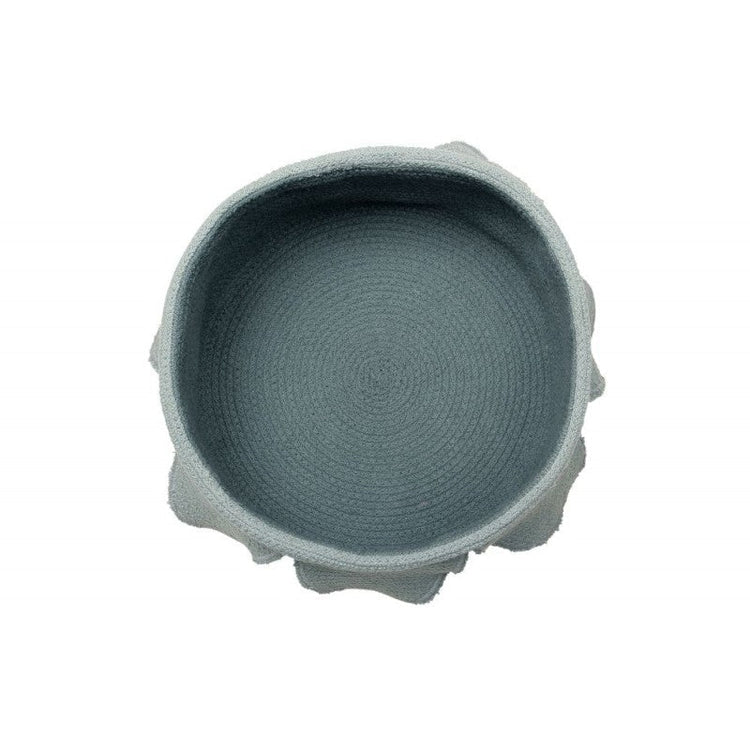 Lorena Canals. Basket Petals Vintage Blue - Dark Green 20Χ33Χ33