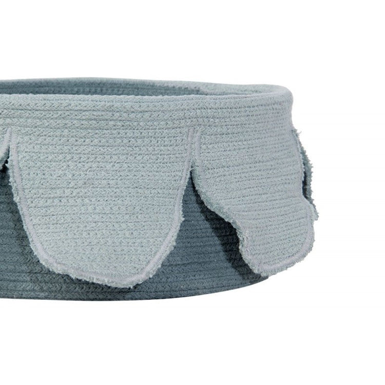 Lorena Canals. Καλάθι αποθήκευσης λουλούδι Petals Vintage Blue - Dark Green 20Χ33Χ33