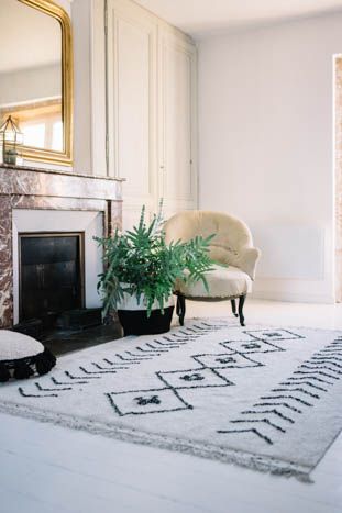 Lorena Canals. Washable Rug BEREBER Rhombs. 120x170