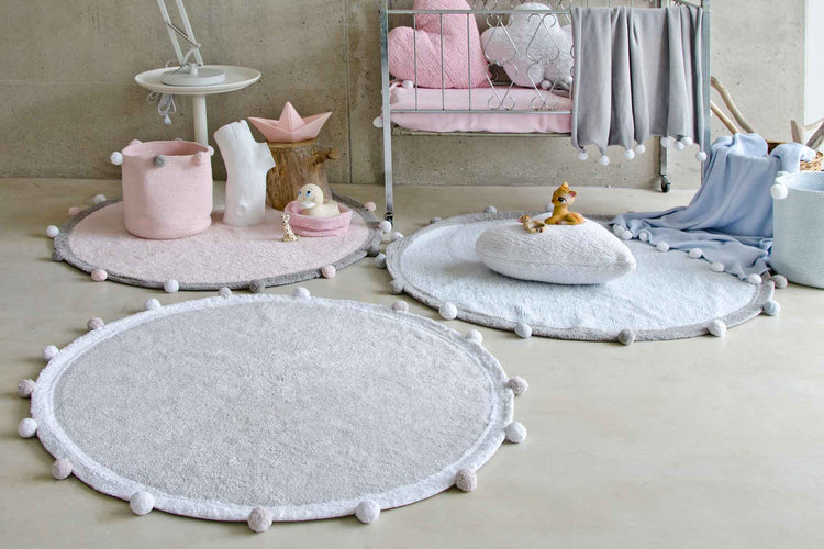 Lorena Canals. Washable Rug Bubbly Light Grey 120