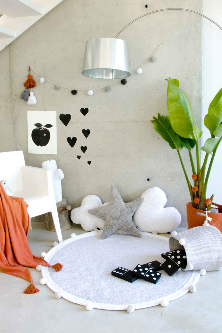 Lorena Canals. Washable Rug Bubbly Light Grey 120