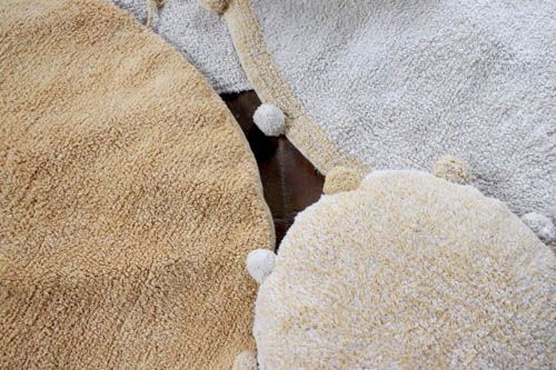 Lorena Canals. Washable Rug Bubbly Natural Honey 120
