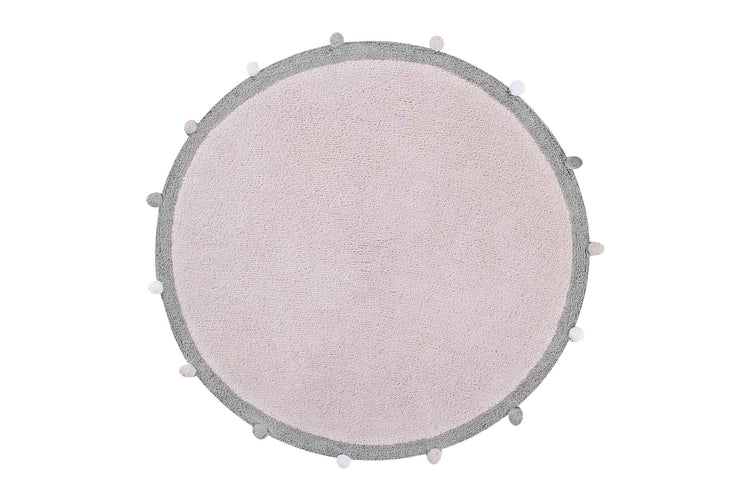 Lorena Canals. Washable Rug Bubbly Soft Pink - Grey 120