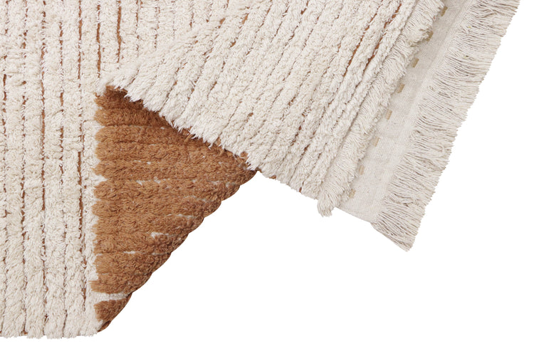 Lorena Canals. Washable Rug Reversible Duetto Toffee 140x200 cm